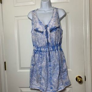 Forever 21 tie dye denim dress